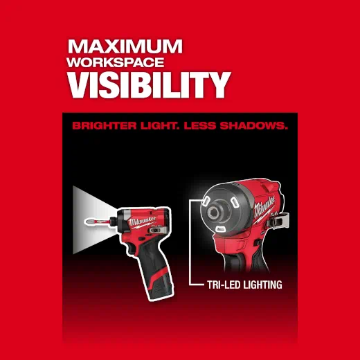 Milwaukee M12 FUEL 1/4" Hex Impact Driver Kit from Columbia Safety